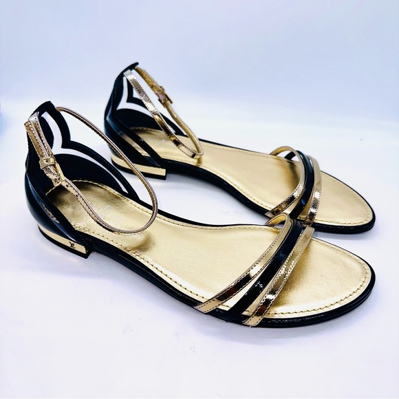 Authentic Louis Vuitton Save The Last Dance Flat Sandals 7 EUC / Like New - Picture 4 of 10